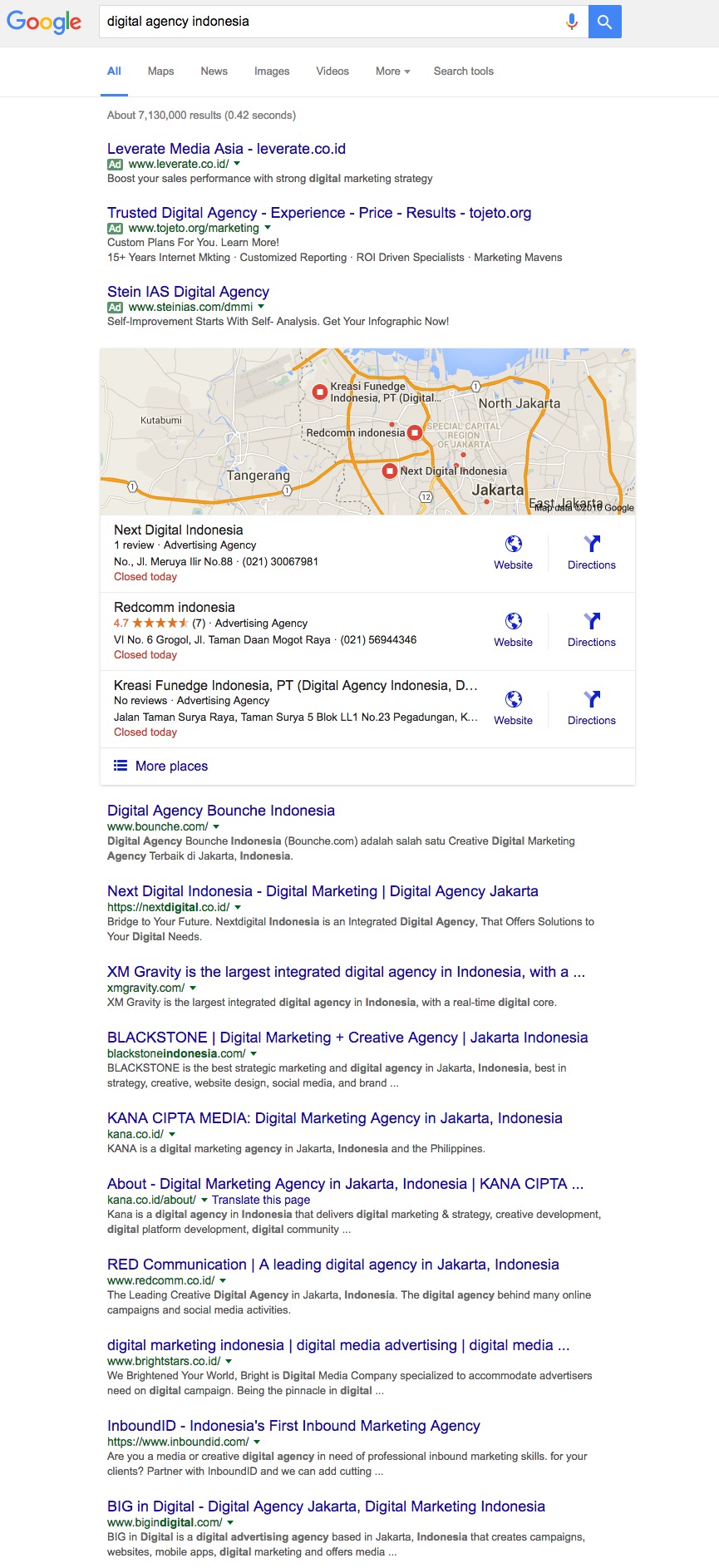 digital agency indonesia Google Search